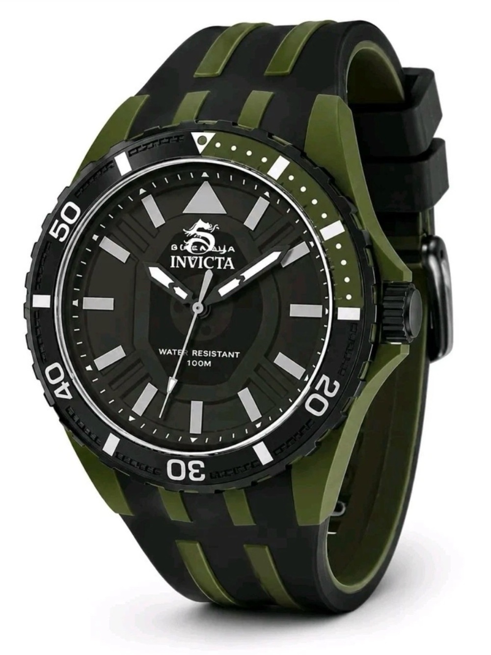 Invicta Subaqua Men’s Watch- 44mm, Black and Dark Green